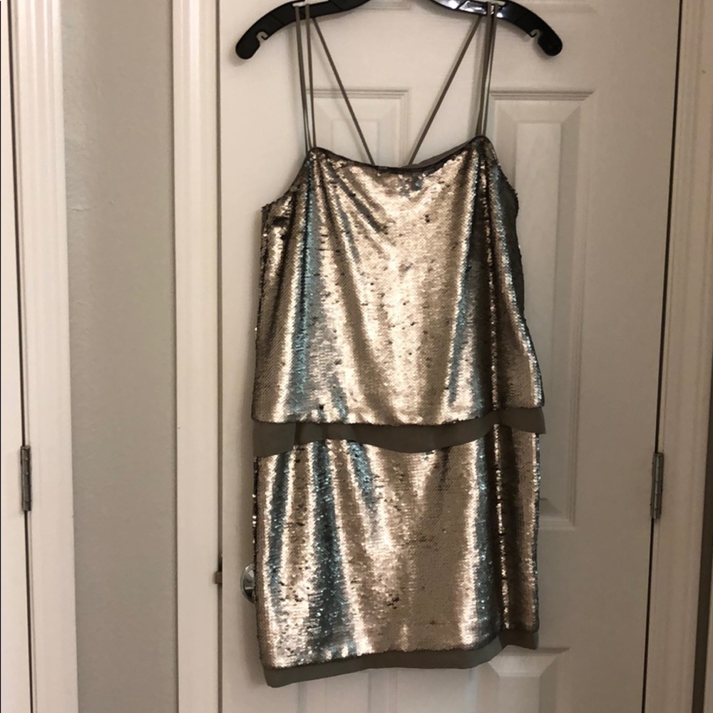 BANANA REPUBLIC NEW Sequin Sphagetti Strap Dress